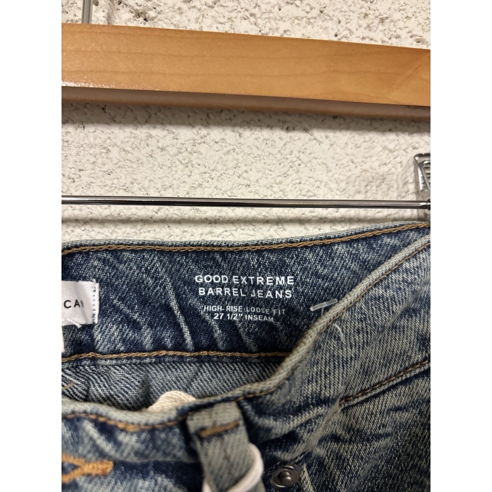 NWT Good American Good Extreme Barrel Jeans Womens 10/30 Retail $169 - Picture 4 of 5
